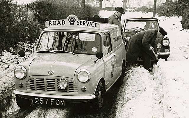 Aa mini in snow