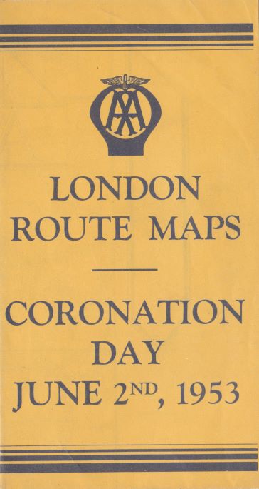 Aa coronation day route map 2 jun 1953