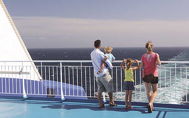 Family on ferry deck 640x