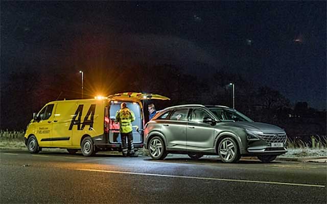 AA hydrogen refuelling van on trial with Hyundai