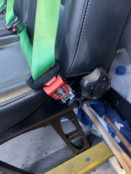 Damaged seatbelt rs