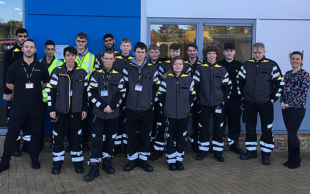 The latest group of AA apprentices at the new Technical training centre