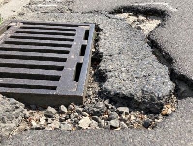 Pothole drain resize 2