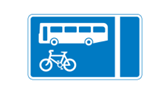 Bus lane sign