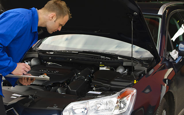 car repairs at a garage