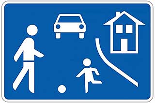 Germany walking pace sign