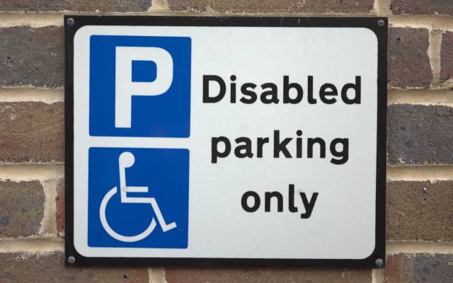 Disabled parking sign