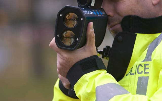 Police speed gun