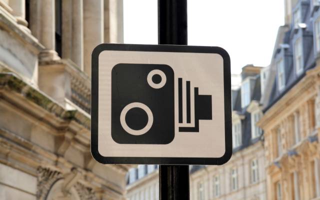 Speed camera sign