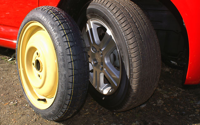 Non standard spare wheels