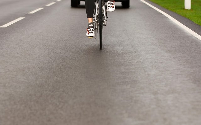 Sharing the roads cycling