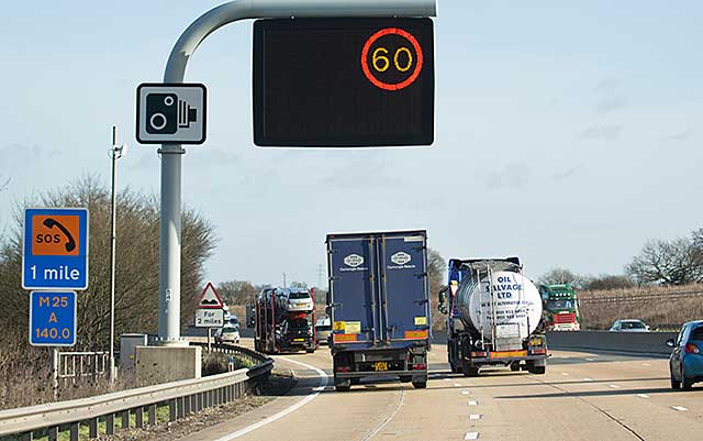 Controlled motorways in the UK