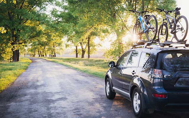 Touring with a bike rack