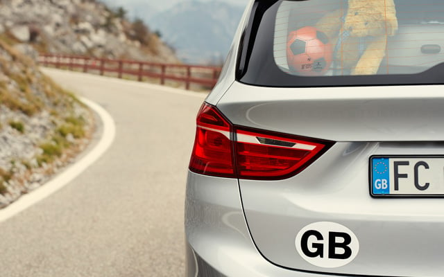 GB sticker on car