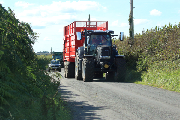 Big truck country road