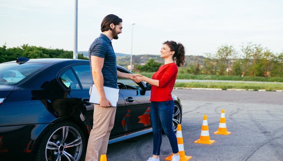 Test booking An image representing a person undertaking their practical driving test