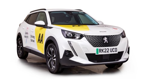 Battery life 484x 273 Image of an AA Driving School Instructor's EV on a plain white background with drop shadow