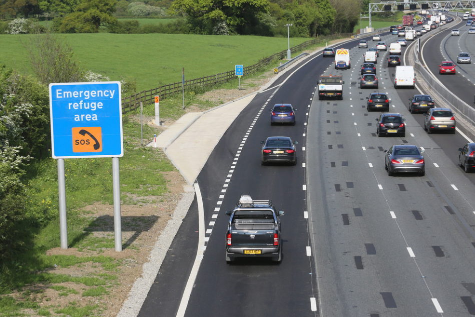 Motorway refuge area