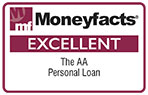 Moneyfacts Excellent Award for the AA Personal Loan