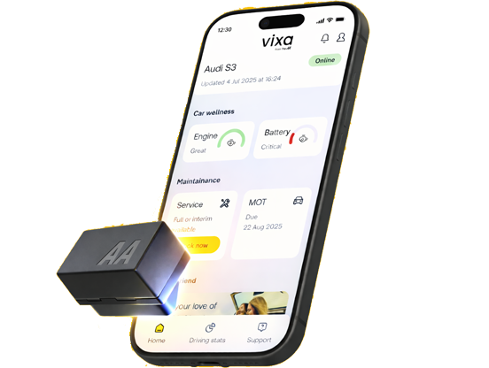 Vixa car health app