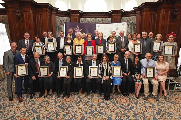 All 2018 finalists with their certificates