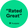 Trustpilot rated great badge 1
